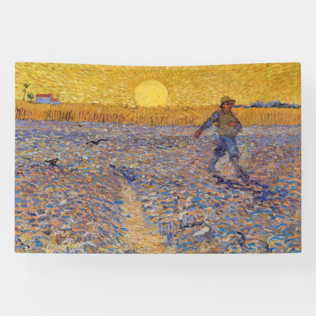 Vincent van Gogh - Sower with Setting Sun Banner (Horizontal)