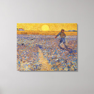 Vincent van Gogh - Sower with Setting Sun Canvas Print