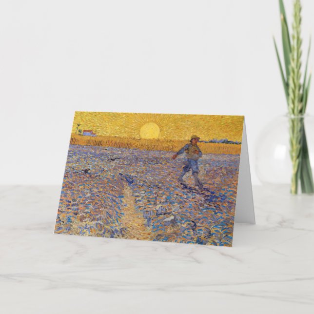 Vincent van Gogh - Sower with Setting Sun Card (Front)