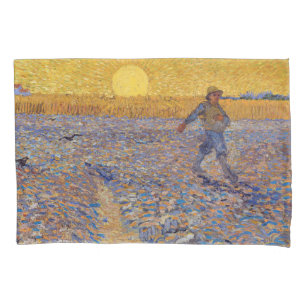 Vincent van Gogh - Sower with Setting Sun Pillowcase