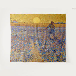 Vincent van Gogh - Sower with Setting Sun Tapestry
