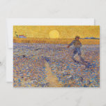 Vincent van Gogh - Sower with Setting Sun Thank You Card<br><div class="desc">The Sower / Sower with Setting Sun - Vincent van Gogh,  Oil on Canvas,  1888,  Arles</div>
