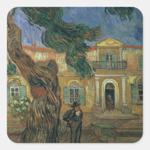 Vincent van Gogh St. Paul's Hospital, St Remy Square Sticker