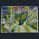 Vincent van Gogh - Stairway at Auvers Large Gift Bag<br><div class="desc">Stairway at Auvers - Vincent van Gogh,  Oil on Canvas,  1890 in Auvers-sur-Oise</div>