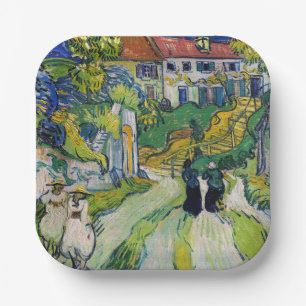 Vincent van Gogh - Stairway at Auvers Paper Plate
