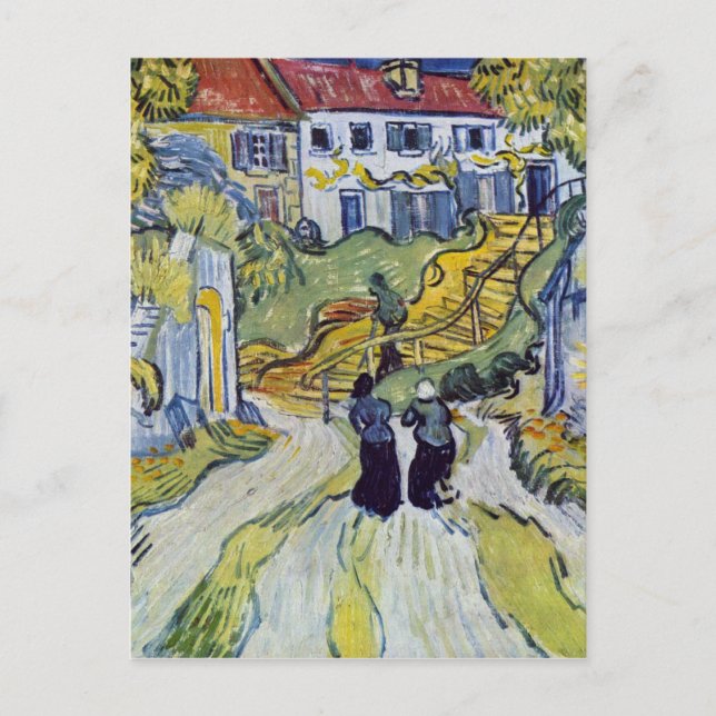 Vincent van Gogh - Stairway at Auvers Postcard (Front)