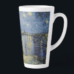 Vincent van Gogh - Starry Night 1888 Latte Mug<br><div class="desc">Vincent van Gogh - Starry Night (La Nuit etoilee)1888</div>