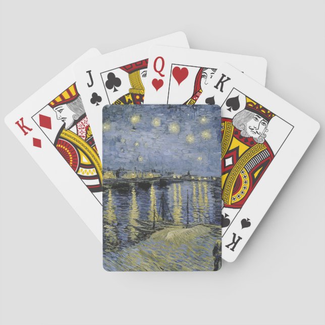 Vincent van Gogh - Starry Night 1888 Playing Cards (Back)