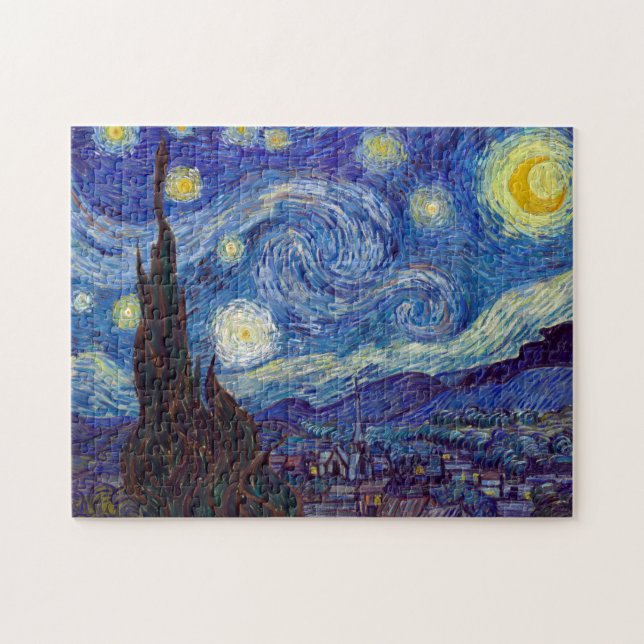 VINCENT VAN GOGH - Starry night 1889 Jigsaw Puzzle (Horizontal)