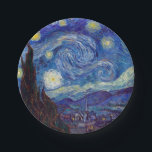 VINCENT VAN GOGH - Starry night 1889 Paper Plate<br><div class="desc">VINCENT VAN GOGH - Starry night 1889
Oil on canvas</div>