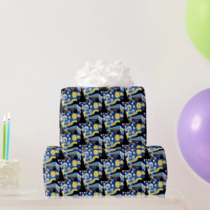 Vincent van Gogh Starry Night Art Gift Wrapping Paper