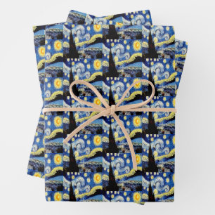 Vincent van Gogh Starry Night Art Gift Wrapping Paper Sheet