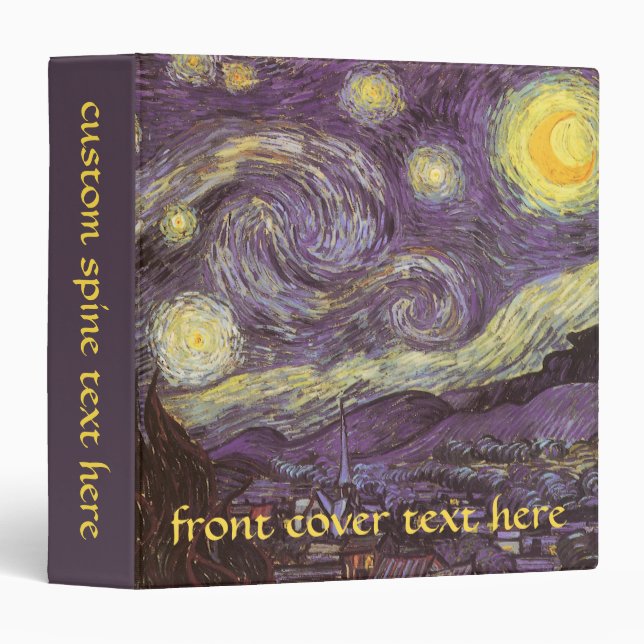 Vincent van Gogh - Starry Night Binder (Front/Spine)
