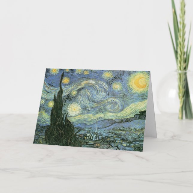 Vincent Van Gogh - Starry Night Card (Front)