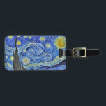 Vincent van Gogh Starry Night GalleryHD Fine Art Luggage Tag<br><div class="desc">Vincent van Gogh. Starry Night. c. 1889. Oil on canvas. Fine art original masterpiece painting by famous Dutch Post-Impressionist artist Vincent van Gogh.</div>