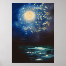 Vincent Van Gogh Starry Night in the Ocean