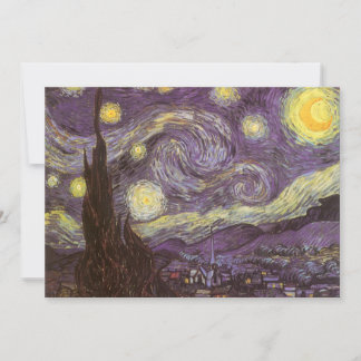 Vincent van Gogh - Starry Night Invitation