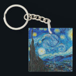 Vincent van Gogh, Starry Night Keychain<br><div class="desc">Starry Night,  famous painting by Vincent van Gogh</div>