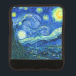 vincent van gogh starry night luggage handle wrap<br><div class="desc">Van Gogh's famous painting,  "The Starry Night." Painted during his stay at the Saint Remy asylum in the 1880's,  van Gogh depicted the rolling hills and cypress trees he saw from his window.  Digitally enhanced by PixDezines.  Copyright © 2008-2016 PixDezines.com™ and PixDezines™ on zazzle.com. All rights reserved.</div>