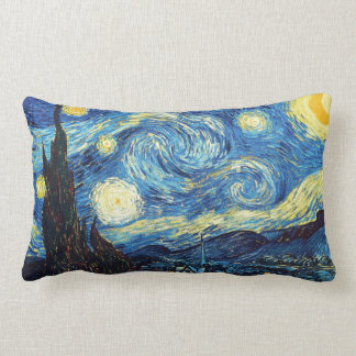 Vincent van Gogh- starry night Lumbar Pillow