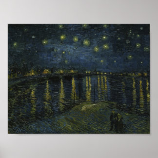 Vincent van Gogh - Starry Night on the Rhone Poster