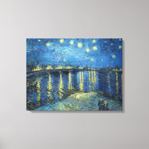 Vincent Van Gogh Starry Night Over The Rhone 1888  Canvas Print