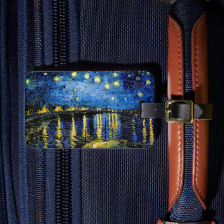 Vincent Van Gogh Starry Night Over the Rhone 1888 Luggage Tag