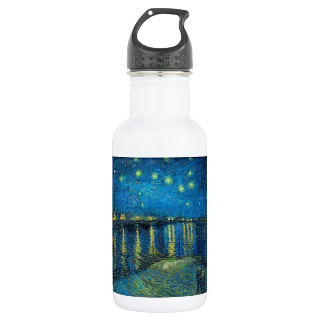 Vincent Van Gogh Starry Night Over the Rhone 532 Ml Water Bottle (Front)