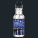 Vincent Van Gogh Starry Night Over The Rhone 532 Ml Water Bottle<br><div class="desc">Vincent Van Gogh Starry Night Over the Rhone Starry Night Over the Rhone (September 1888) is one of Vincent van Gogh's paintings of Arles at night time in Arles. It was painted at a spot on the bank of the Rhone River that was only a one or two-minute walk from...</div>
