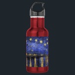 Vincent Van Gogh Starry Night Over The Rhone 532 Ml Water Bottle<br><div class="desc">Vincent Van Gogh Starry Night Over the Rhone Starry Night Over the Rhone (September 1888) is one of Vincent van Gogh's paintings of Arles at night time in Arles. It was painted at a spot on the bank of the Rhone River that was only a one or two-minute walk from...</div>