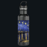 Vincent Van Gogh Starry Night Over The Rhone 710 Ml Water Bottle<br><div class="desc">Vincent Van Gogh Starry Night Over the Rhone Starry Night Over the Rhone (September 1888) is one of Vincent van Gogh's paintings of Arles at night time in Arles. It was painted at a spot on the bank of the Rhone River that was only a one or two-minute walk from...</div>