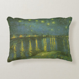 Vincent van Gogh - Starry Night Over the Rhone Accent Pillow