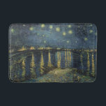 Vincent van Gogh | Starry Night Over the Rhone Bath Mat<br><div class="desc">The Starry Night, 1888 | by Vincent van Gogh | Art Location: Musee d'Orsay, Paris, France | Dutch Artist | Image Collection Number: XIR60960</div>