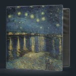 Vincent van Gogh | Starry Night Over the Rhone Binder<br><div class="desc">The Starry Night,  1888 | by Vincent van Gogh | Art Location: Musee d'Orsay,  Paris,  France | Dutch Artist | Image Collection Number: XIR60960</div>