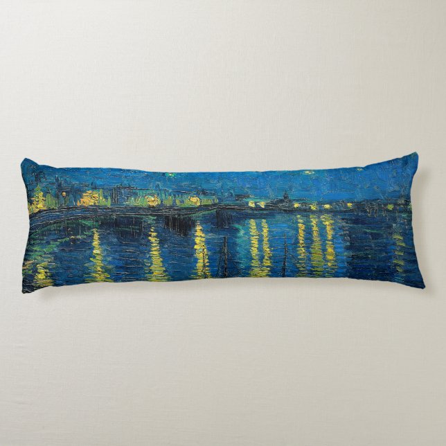 Vincent Van Gogh Starry Night Over the Rhone Body Pillow (Back)