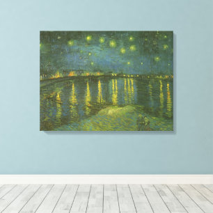 Vincent van Gogh - Starry Night Over the Rhone Canvas Print