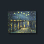 Vincent van Gogh | Starry Night Over the Rhone Canvas Print<br><div class="desc">The Starry Night,  1888 | by Vincent van Gogh | Art Location: Musee d'Orsay,  Paris,  France | Dutch Artist | Image Collection Number: XIR60960</div>