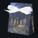 Vincent Van Gogh Starry Night Over The Rhone Favor Box<br><div class="desc">Vincent Van Gogh Starry Night Over the Rhone Starry Night Over the Rhone (September 1888) is one of Vincent van Gogh's paintings of Arles at night time in Arles. It was painted at a spot on the bank of the Rhone River that was only a one or two-minute walk from...</div>