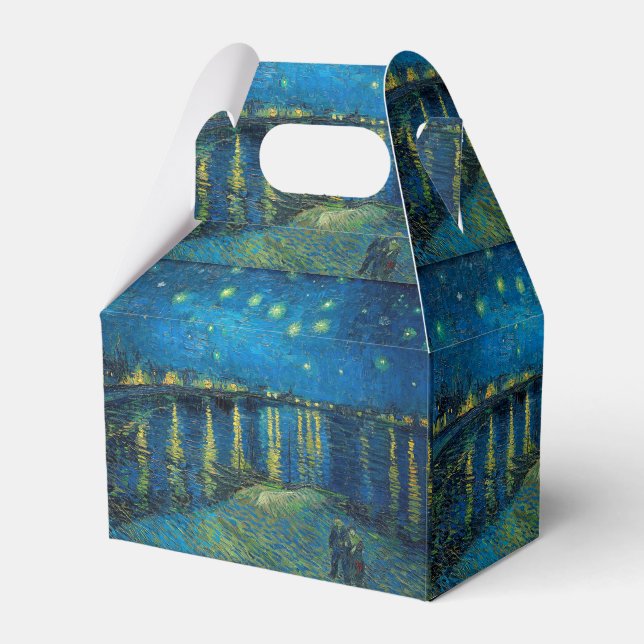Vincent Van Gogh Starry Night Over the Rhone Favor Box (Front Side)