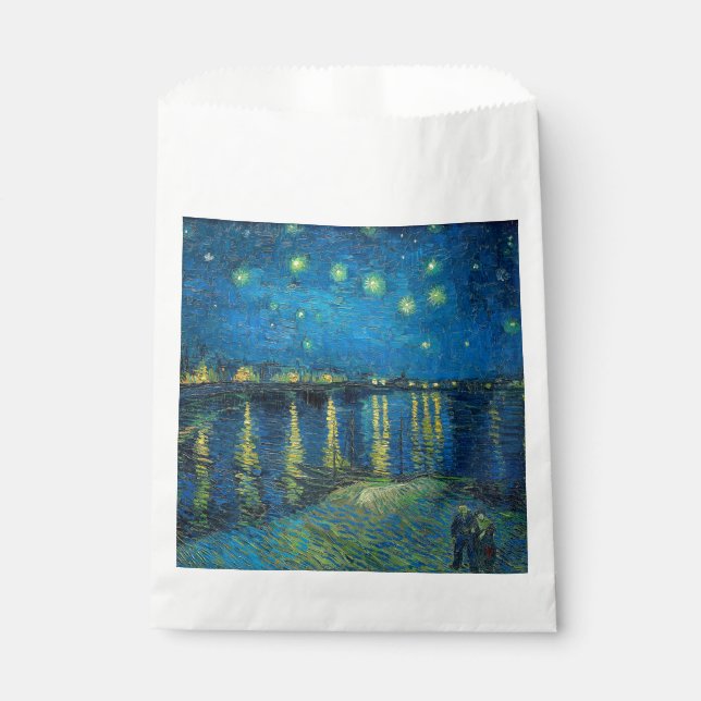 Vincent Van Gogh Starry Night Over the Rhone Favour Bag (Front)