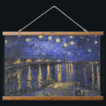 Vincent Van Gogh Starry Night Over The Rhone Hanging Tapestry<br><div class="desc">Vincent Van Gogh Starry Night Over the Rhone Starry Night Over the Rhone (September 1888) is one of Vincent van Gogh's paintings of Arles at night time in Arles. It was painted at a spot on the bank of the Rhone River that was only a one or two-minute walk from...</div>