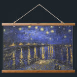 Vincent Van Gogh Starry Night Over The Rhone Hanging Tapestry<br><div class="desc">Vincent Van Gogh Starry Night Over the Rhone Starry Night Over the Rhone (September 1888) is one of Vincent van Gogh's paintings of Arles at night time in Arles. It was painted at a spot on the bank of the Rhone River that was only a one or two-minute walk from...</div>