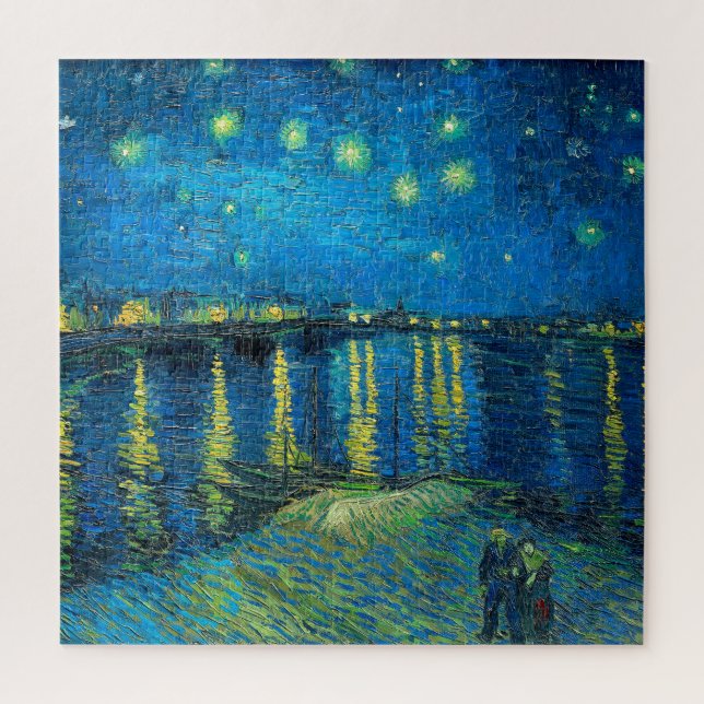 Vincent Van Gogh Starry Night Over The Rhone Jigsaw Puzzle (Vertical)