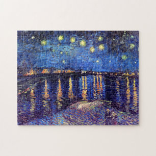 Vincent Van Gogh - Starry Night Over The Rhone Jigsaw Puzzle