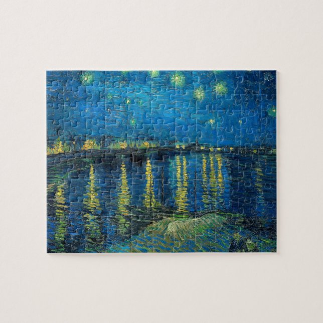 Vincent Van Gogh Starry Night Over the Rhone Jigsaw Puzzle (Horizontal)