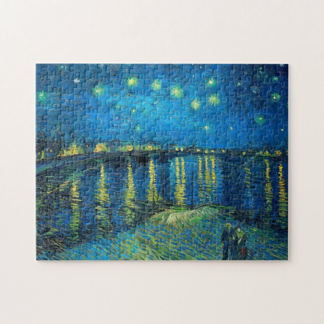Vincent Van Gogh Starry Night Over The Rhone Jigsaw Puzzle (Horizontal)