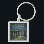 Vincent van Gogh | Starry Night Over the Rhone Keychain<br><div class="desc">The Starry Night,  1888 | by Vincent van Gogh | Art Location: Musee d'Orsay,  Paris,  France | Dutch Artist | Image Collection Number: XIR60960</div>