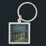 Vincent van Gogh | Starry Night Over the Rhone Keychain<br><div class="desc">The Starry Night,  1888 | by Vincent van Gogh | Art Location: Musee d'Orsay,  Paris,  France | Dutch Artist | Image Collection Number: XIR60960</div>