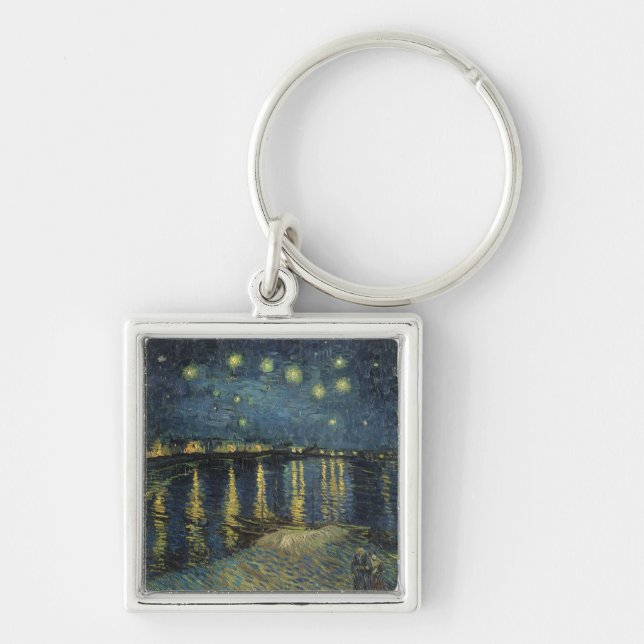 Vincent van Gogh | Starry Night Over the Rhone Keychain (Front)