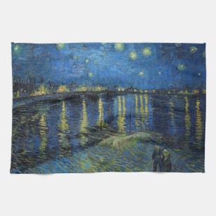 Vincent van Gogh - Starry Night Over the Rhone Kitchen Towel